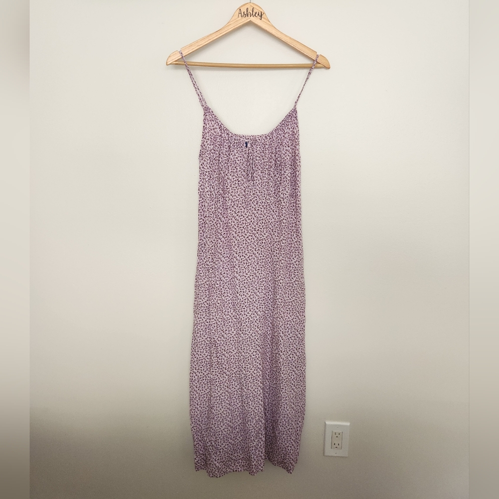 Old Navy Purple Patterned Maxi Dress